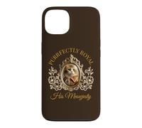 Carcasa para iPhone 13 Purrfectly Royal Meowjesty Retrato de Gato rococó Barroco Divertido
