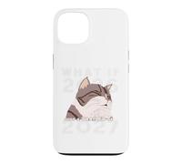 Carcasa para iPhone 13 ¿Qué pasaría si 2026 Fuera Solo un Trailer para 2027? Meme de Gato Divertido