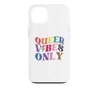 Carcasa para iPhone 13 Queer Vibes Only Gay Pride Month LGBTQ Rainbow Pride Lesbian