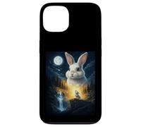 Carcasa para iPhone 13 Rabbit Howling to The Moon Vintage Funny Rabbit