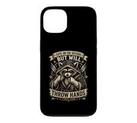 Carcasa para iPhone 13 Raccoon Energy, diseño Dulce Pero Peligroso, Humor de Criaturas Salvajes