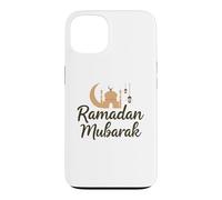 Carcasa para iPhone 13 Ramadán Mubarak Feliz Ayuno Luna Creciente Islámico Musulmán