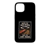 Carcasa para iPhone 13 Red River Flows Take The Dirt Road Humor Adulto