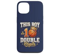 Carcasa para iPhone 13 Regalo de Baloncesto de 10 cumpleaños de This Boy is 10 con Doble dígito
