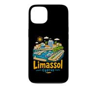 Carcasa para iPhone 13 Regalo de Recuerdo de Viaje de Limassol Chipre Dibujado a Mano