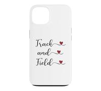 Carcasa para iPhone 13 Regalo tipográfico manuscrito con corazón de Pista y Campo