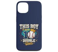 Carcasa para iPhone 13 Regalos de béisbol de Doble dígito de This Boy is 10 para el décimo cumpleaños