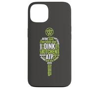 Carcasa para iPhone 13 Reproductor de Bebidas Pickleball Life Paddle Word Cloud