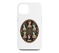 Carcasa para iPhone 13 Retrato Ovalado de Las Seis Esposas de Enrique VIII Rey de Inglaterra