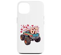 Carcasa para iPhone 13 Retro 67 Monster Truck Six Seven Valentine Boys