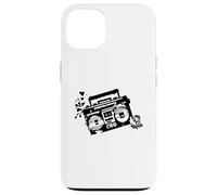 Carcasa para iPhone 13 Retro 80s 90s Boom-Box Vintage Cassette Player Graphic tee