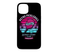 Carcasa para iPhone 13 Retro Pickleball Sunset Court Club Ropa Vintage