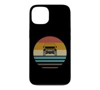 Carcasa para iPhone 13 Retro Vintage Sunset 4x4 Coche Off Road Wave
