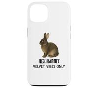 Carcasa para iPhone 13 Rex Rabbit Velvet Vibes Solo para fanáticos de Mascotas y Animales