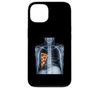 Carcasa para iPhone 13 Rib Cage X-Ray Pizza Slice Funny Food Humor Anatomía
