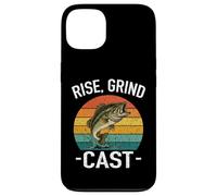Carcasa para iPhone 13 Rise Grind Cast Amante de la Pesca Pescado Susurrador Aventuras Lago