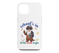 Carcasa para iPhone 13 River Otter Regreso a la Escuela Vibra Escuelas En Que Comience el Caos