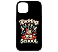 Carcasa para iPhone 13 Rocking 100th Days of School Guitarra Música Amante Profesor Niños
