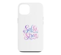 Carcasa para iPhone 13 Salty Siren Mermaid Lover Beach Coastal Ocean Cute Mermaid