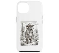Carcasa para iPhone 13 Salvaje Oeste Armadillo Forajido con Lazo