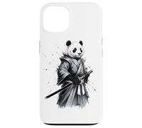 Carcasa para iPhone 13 Samurai Panda Guerrero Japonés Tinta Arte Gráfico Ukiyo-e Arte