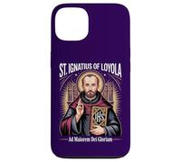 Carcasa para iPhone 13 San Ignacio Loyola Ad Maiorem Dei Gloriam Jesuita católico