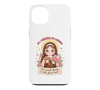 Carcasa para iPhone 13 Santa Teresa Lisieux Hacer Pequeñas Cosas Gran Amor por los Cristianos