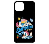 Carcasa para iPhone 13 Santorini Grecia Island Lindo Recuerdo de Viaje Griego