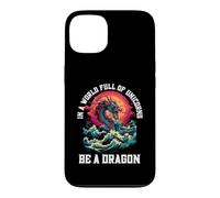 Carcasa para iPhone 13 Sé un dragón en un Mundo Lleno de Unicornios mítico