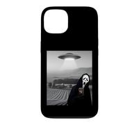 Carcasa para iPhone 13 Selfie de Fantasma de Terror de Cara aterradora Linda con Extraterrestre OVNI Divertido