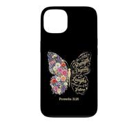 Carcasa para iPhone 13 She Is Clothed with Strength & Dignity Bible Proverbs 31:25