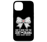 Carcasa para iPhone 13 She's Here For The Dirt Drama Race Night Queen