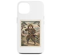 Carcasa para iPhone 13 Shiba Inu Samurai Ukiyo-e Arte Japonés