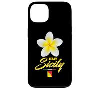 Carcasa para iPhone 13 Sicily Italy Tropical Flower Yellow Frangipani Aesthetic Art