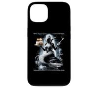Carcasa para iPhone 13 Sirena Agua NINFA Mar Océano Pastel Cumpleaños Fiesta Cumpleaños