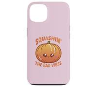 Carcasa para iPhone 13 Smashin' The Bad Vibes Pumpkin Kawaii Lindo Divertido