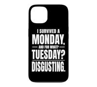 Carcasa para iPhone 13 Sobreviví a un Lunes por qué Martes repugnante Divertido