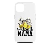Carcasa para iPhone 13 Softball Mama Bow Cute Vibes & Trendy Style for Moms