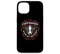 Carcasa para iPhone 13 Solo Colgando con MIS HEIFERS Funny Cow Farm Friends Meme
