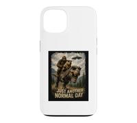 Carcasa para iPhone 13 Solo Otro día Normal | Retro Bigfoot Capibara T-Rex
