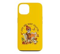 Carcasa para iPhone 13 Solo un capítulo más de Skeleton Reader Fall Book Lover Autumn
