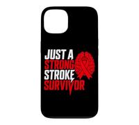 Carcasa para iPhone 13 Solo un Fuerte sobreviviente de accidente cerebrovascular Ataque isquémico del Cerebro Rojo