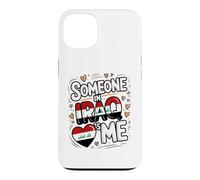 Carcasa para iPhone 13 Someone In Iraq Loves Me Heart Iraq Flag
