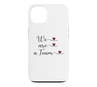 Carcasa para iPhone 13 Somos un Equipo Lindo Regalo tipográfico Escrito a Mano