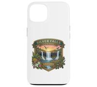Carcasa para iPhone 13 Souvenir del Sendero de Las Diez Cataratas del Parque Estatal Silver Falls de Oregón