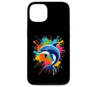 Carcasa para iPhone 13 Splash Art Dolphin Design Hermosos Amantes de los Delfines
