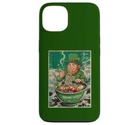 Carcasa para iPhone 13 St Patrick Funny Leprechaun Lucky Chinese Ramen Hombres Mujeres