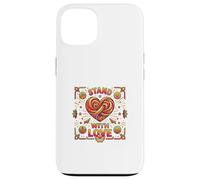 Carcasa para iPhone 13 Stand Together Amor Unidad Corazón Concepto