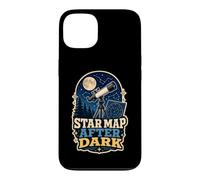 Carcasa para iPhone 13 Star Map After Dark Telescopio Luna