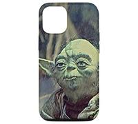 Carcasa para iPhone 13 Star Wars Yoda Face Ilustración Verde Salvia